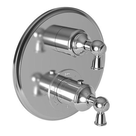 NEWPORT BRASS 1/2" Round Thermostatic Trim Plate With Handle in Polished Nickel 3-2413TR/15